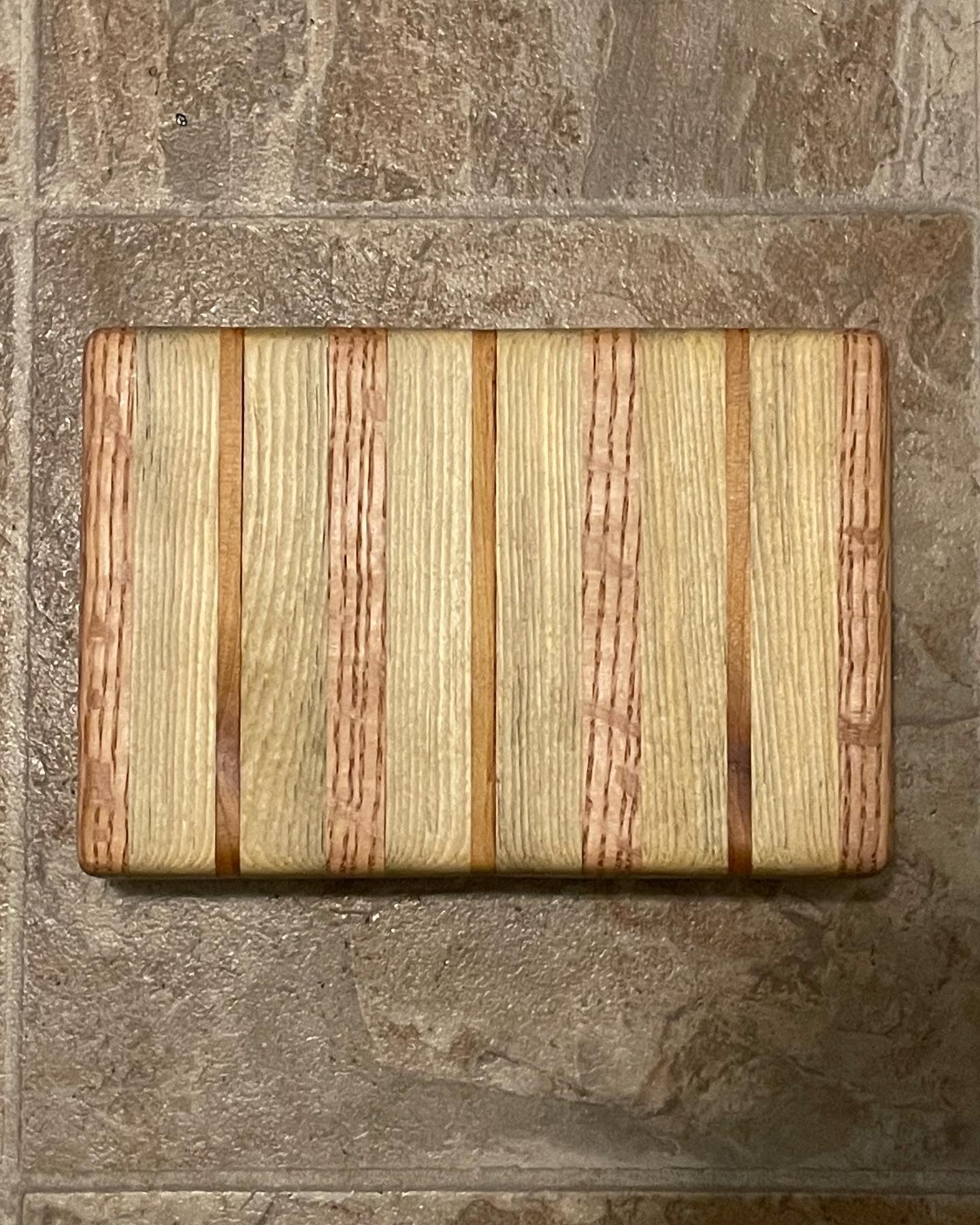 Cutting Block: Walnut, Oak, and Pine